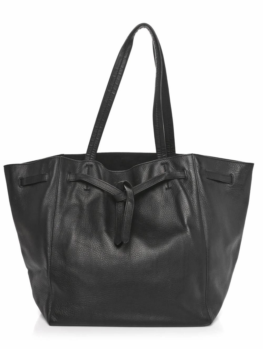 Celine Black Leather Cabas Phantom Belt Tote - Picture 2 of 11